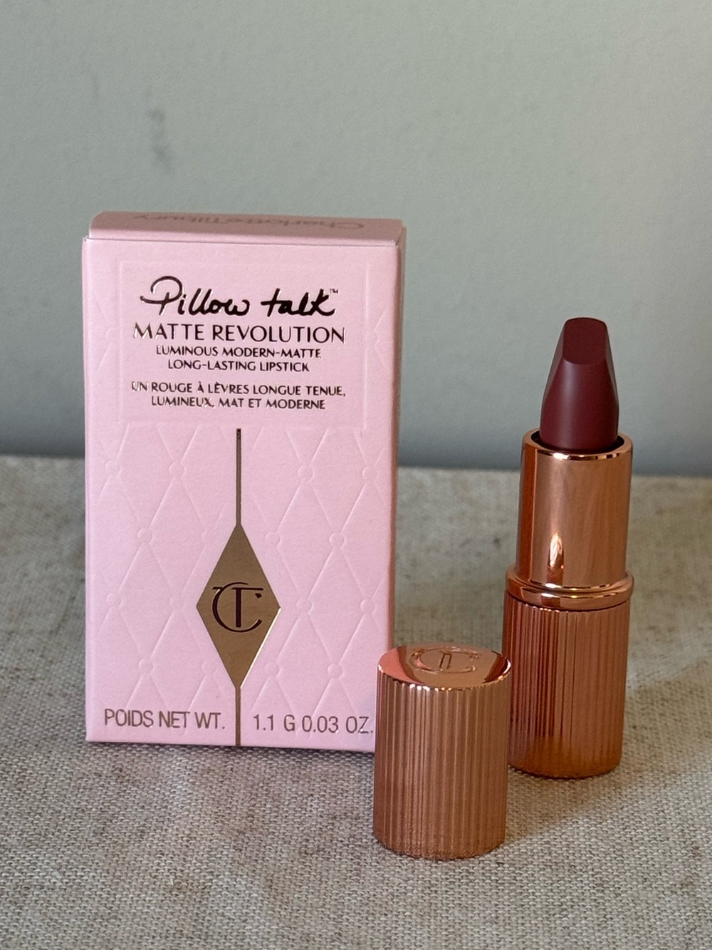 NIB Charlotte Tilbury Pillow Talk Medium Lipstick